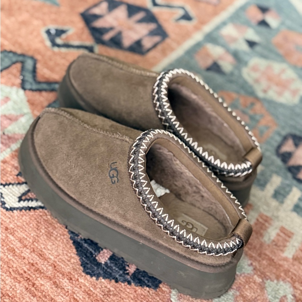 UGG Tan Suede Cozy Slip-Ons